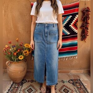 Rachel Roy  Front Pocket Denim Skirt, Size 8